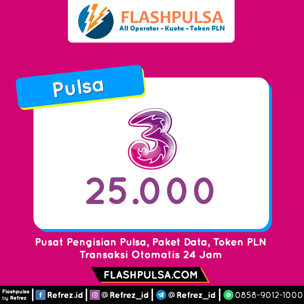 Pulsa Three Pulsa - Three 25.000